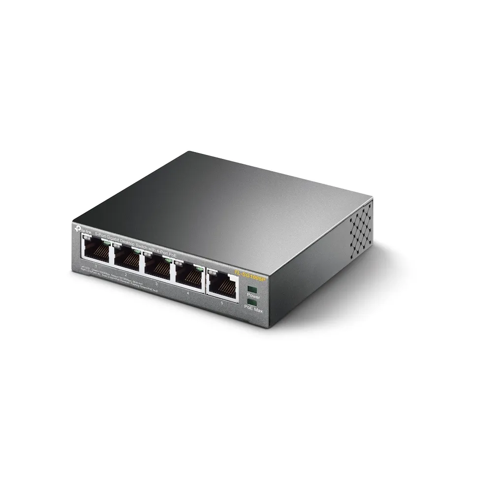 TP-Link 5-Port-10/100/1000Mbit/s-Desktop-Switch mit 4 PoE-Ports – Bild 4