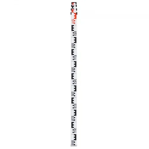 VEVOR Aluminium-Messlatte, 4 m metrische Teleskop-Messlatte, doppelseitige Skala in cm/mm, Nivellierlatte, Vermessungslatte aus Aluminiumlegierung mit Wasserwaage und Tragetasche zum Vermessen von Häusern, Wänden, Böden – Bild 9