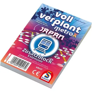 Voll verplant – Zusatzblock Japan, Brettspiel Voll verplant – Zusatzblock Japan, Brettspiel