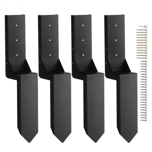 VEVOR Reparaturset für Zaunpfostenanker 4er-Pack Innendurchmesser 8,9 x 8,9 cm Stützpfosten aus Stahl für Zaunpfosten Anker-Erdspieß zur Reparatur von geneigten gebrochenen Holzzaunpfosten Umhüllung VEVOR Reparaturset für Zaunpfostenanker 4er-Pack Innendurchmesser 8,9 x 8,9 cm Stützpfosten aus Stahl für Zaunpfosten Anker-Erdspieß zur Reparatur von geneigten gebrochenen Holzzaunpfosten Umhüllung