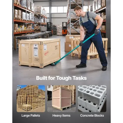 VEVOR Lastenheber 4000 kg Tragkraft, Möbelheber 1524 mm Gesamtlänge, mit Handschuhen,Transporthilfe mit Stahlfelgen für schwere Möbel, Gegenstände & Betonblöcke, ideal für Umzug & Schwerlasttransport – Bild 5
