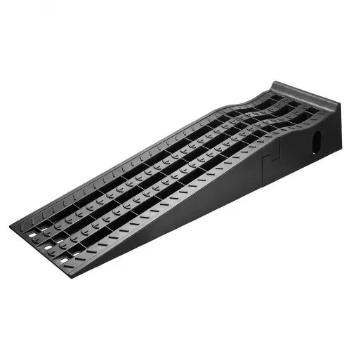 VEVOR Autorampen Auffahrrampen 2 Stk. 160 mm Hubhöhe, tragbare & Auto-Servicerampen für Wartung in der Garage & Ölwechsel & Reparatur von Lkw, 1474 kg (pro Rampe) belastbar Auffahrhilfe Schwarz – Bild 9