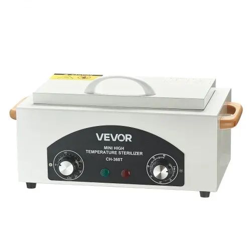 VEVOR Hochtemperatur-Autoklav 2 L 300 W, Hochtemperatur-Reinigungsmaschinenbox mit einstellbarer Temperatur & Zeit, Trockenwärmeschrank-Nagelwerkzeugreiniger Sterilisatorbox für Labore Zuhause – Bild 8