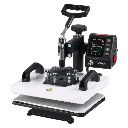 VEVOR Transferpresse 30x23cm Sublimationsmaschine 700W Textilpresse, mit Schwenkarm Schnelles & Gleichmäßiges Aufheizen Zeit- & Temperaturregelung T-Shirts Stofftaschen Kissenbezüge Socken – Bild 10