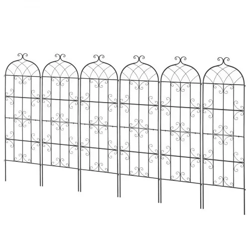 VEVOR Rankhilfe für Kletterpflanzen, 51x180 cm, 6er-Set rostfreies Metallspalier für Gartenblumen, Kletterhilfe, Rankgitter für Rosen, Gurkenstütze, dekoratives Clematis-Spalier für Innenhöfe & Rasen – Bild 8