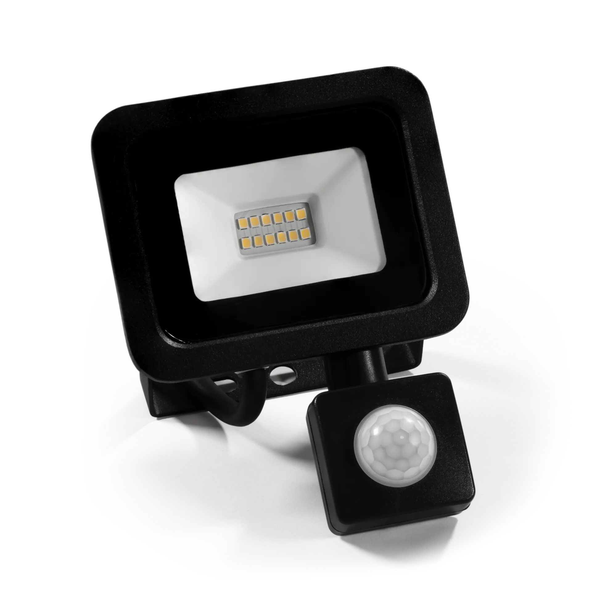 LED-Außenstrahler McShine “Slim“ 10W, 850lm, IP66, 4000K, Bewegungsmelder, Aluminium LED-Außenstrahler McShine “Slim“ 10W, 850lm, IP66, 4000K, Bewegungsmelder, Aluminium