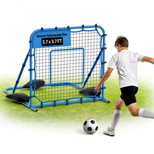 VEVOR Fußball Rebounder 108 x 109 cm, Rückprallnetz mit Verstellbarem Winkel & Robustem Eisenrahmen, PE-Trainingsnetz für Ballkontrolle & Passtraining, Balltrainingsgerät für Jugendliche & Erwachsene VEVOR Fußball Rebounder 108 x 109 cm, Rückprallnetz mit Verstellbarem Winkel & Robustem Eisenrahmen, PE-Trainingsnetz für Ballkontrolle & Passtraining, Balltrainingsgerät für Jugendliche & Erwachsene