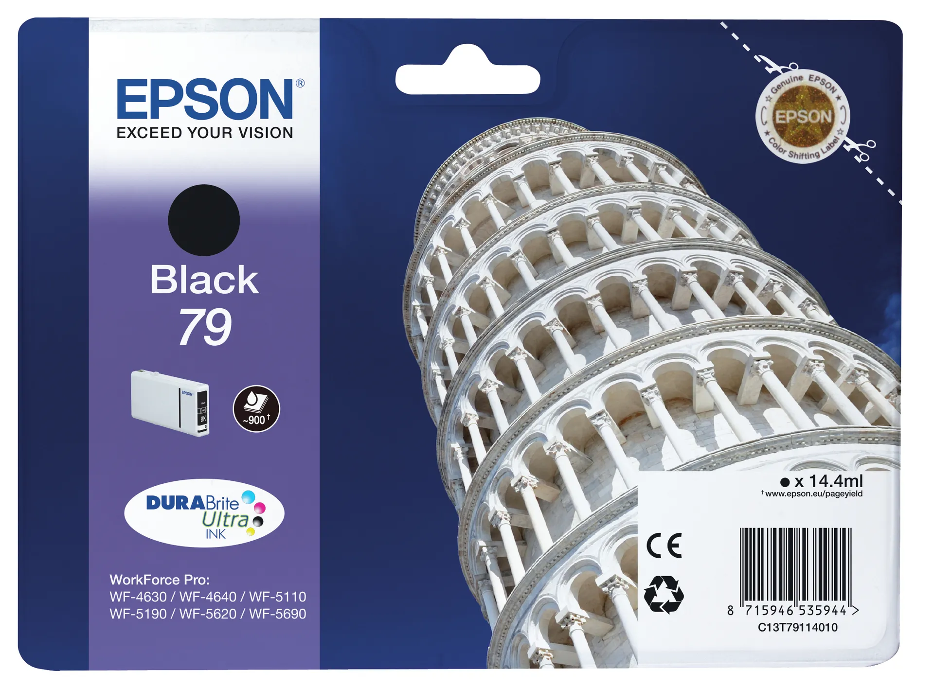 Epson Tower of Pisa Tintenpatrone 79 Black Epson Tower of Pisa Tintenpatrone 79 Black