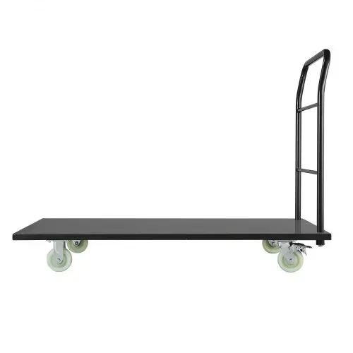 VEVOR Plattformwagen Klappbar 907 kg, Transportwagen mit Schwenkrädern & Griff, Lagerwagen, Schwerlast-Rollwagen für Gepäcktransporte, Ideal für Lager, Werkstatt, Fabrik, 1525x700x1090 mm – Bild 9
