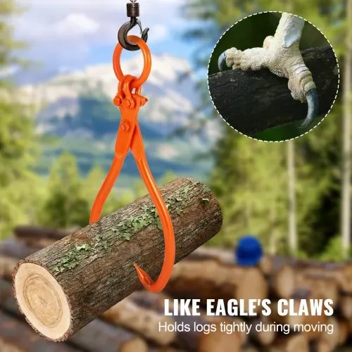 VEVOR Holzrückezange, 45,72 cm, 2-Klauen-Holzhebezange, strapazierfähig, 350,17 kg – Bild 2