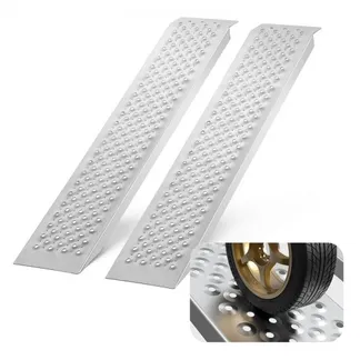 VEVOR Auffahrrampe, Verladerampe, Autorampe 680 kg, extra breite Verladeschiene, Auto Laderampe 2160 x 1375 mm, 2 Stk. Rampen, für Motorrad, Anhänger, ATV, UTV, Gartentraktor, Rasenmäher VEVOR Auffahrrampe, Verladerampe, Autorampe 680 kg, extra breite Verladeschiene, Auto Laderampe 2160 x 1375 mm, 2 Stk. Rampen, für Motorrad, Anhänger, ATV, UTV, Gartentraktor, Rasenmäher