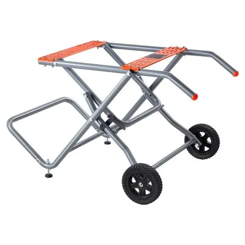 VEVOR Tischkreissägenständer, 158 kg Tragkraft, rollender, faltbares Untergestell mit 8 Zoll Gummirädern, einfache Lagerung, universell für die meisten Marken von Tischkreissägen, 1100x760x620 mm – Bild 9
