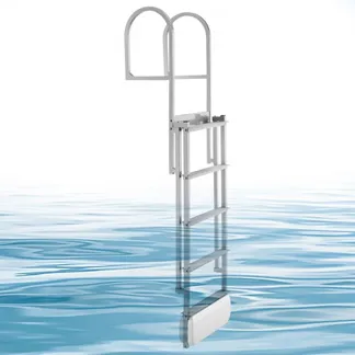 VEVOR Dockleiter Einziehbar, Bootsleiter mit 5 Rutschfesten Stufen Breite Pedale & Handlauf, 227 kg Belastbare Poolleiter für Einstieg, Teleskopleiter aus Aluminiumlegierung für Docks Pools Seen Boote VEVOR Dockleiter Einziehbar, Bootsleiter mit 5 Rutschfesten Stufen Breite Pedale & Handlauf, 227 kg Belastbare Poolleiter für Einstieg, Teleskopleiter aus Aluminiumlegierung für Docks Pools Seen Boote