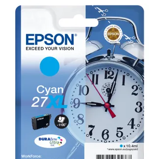 Epson Alarm clock Singlepack Cyan 27XL DURABrite Ultra Ink Epson Alarm clock Singlepack Cyan 27XL DURABrite Ultra Ink