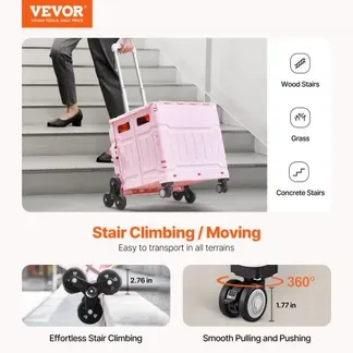 VEVOR Einkaufstrolley, Klappbar, faltbarer Aluminium-Einkaufswagen zum Treppensteigen mit 2 Rädern, tragbarer Treppenliftstuhl, Rettungswagen, Shopping Trolley für ältere Menschen, Behinderte VEVOR Einkaufstrolley, Klappbar, faltbarer Aluminium-Einkaufswagen zum Treppensteigen mit 2 Rädern, tragbarer Treppenliftstuhl, Rettungswagen, Shopping Trolley für ältere Menschen, Behinderte
