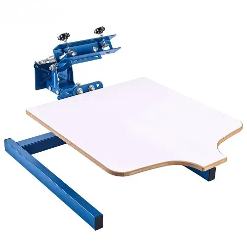 VEVOR Siebdruckmaschine 1-Farbe 1-Stationen-Siebdruckpresse 540x450 mm, Einstellbare Spannung Pulverbeschichteter Kohlenstoffstahl für T-Shirt-Bedruckung Heim-& Gewerbegebrauch – Bild 9