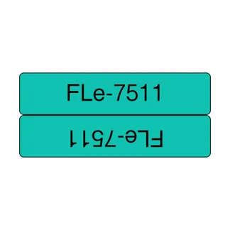 Brother FLE-7511 Etiketten erstellendes Band Schwarz auf grün Brother FLE-7511 Etiketten erstellendes Band Schwarz auf grün