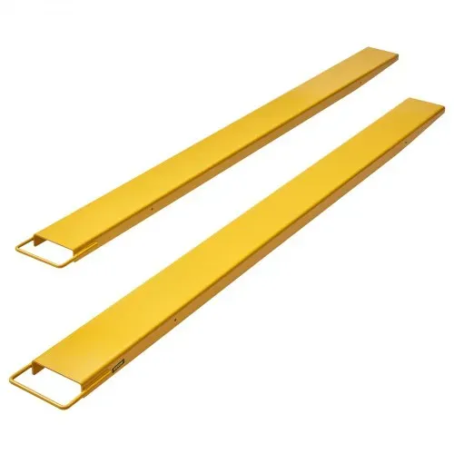 VEVOR 2er-Set Gabelverlängerungen 2440 mm Zinkenverlängerung 1,815 Tonnen Tragfähigkeit Gabelzinken Q235 Kohlenstoffstahl einteiliges Design Palettengabelverlängerung Kompatibel mit 152,4 mm Gabeln – Bild 10