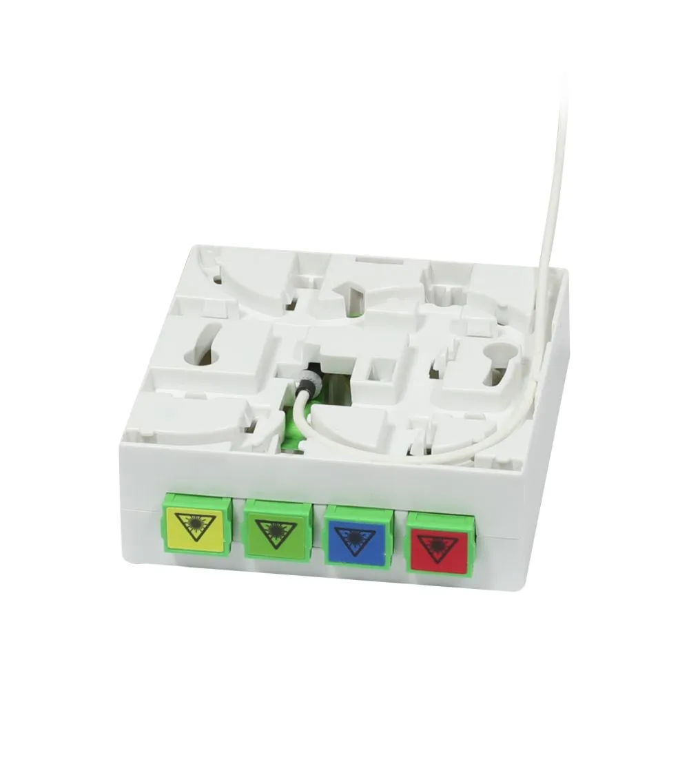 LWL-FTTH Compact Box vorkonfektioniert, 4xSC/APC -> open End, 40m, 9/125u, G.657.A2, 4-Faser, OD=2.2mm, Synergy 21 – Bild 3