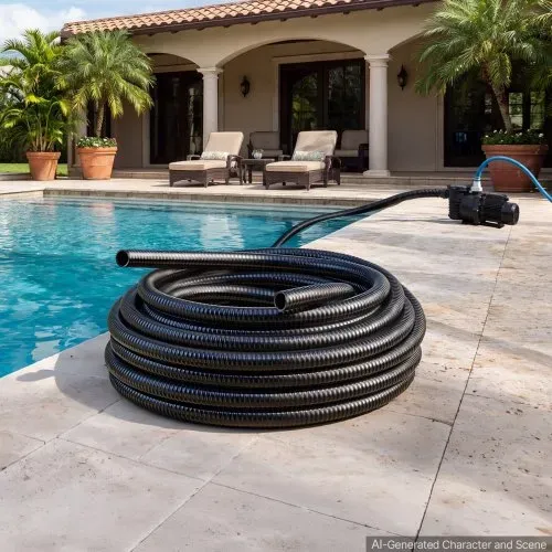 VEVOR Saugschlauch 1 Zoll x 25 m PVC Wasseransaugschlauch für Poolpumpen Bewässerung Wasserentnahme, 72,5 psi, ohne Vorinstallierte Anschlüsse, Wetterfest & Berstfest, inkl. Schlauchschellen – Bild 7