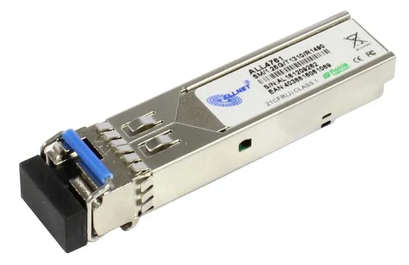 ALLNET Switch Modul ALL4761 SFP(Mini-GBIC), 1000Mbit, WDM(Bidi)/LC, Tx1310nm/Rx1490nm, 9u, 20Km, Singlemode, ALLNET Switch Modul ALL4761 SFP(Mini-GBIC), 1000Mbit, WDM(Bidi)/LC, Tx1310nm/Rx1490nm, 9u, 20Km, Singlemode,