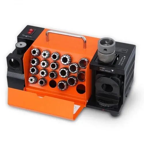 VEVOR Bohrerschleifgerät 120 W Bohrerschleifmaschine 4500 U/min Schärfstation 45# Stahl Bohrerschärfgerät 95-135° Einstellbarer Spitzenwinkel 18 Spannzangen Geeignet für Bohrerdurchmesser φ3–20 mm – Bild 8