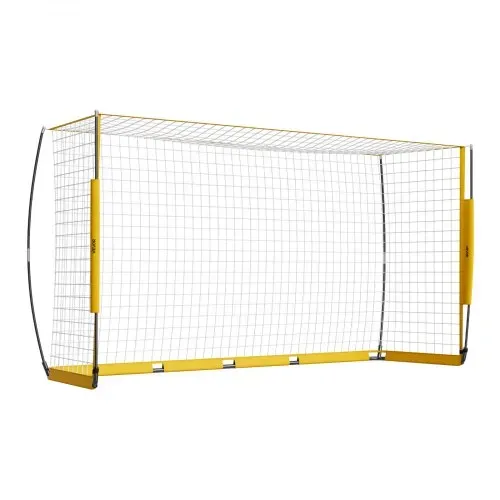 VEVOR Tragbares Fußballtor Soccertor Fußballnetz 3,66 x 1,83 m für den Garten, großes Übungsfußballnetz Trainingstor-Set mit Stahl-Glasfaserstruktur, Allwetter-Fußballtore mit Tragetasche, Gelb – Bild 10
