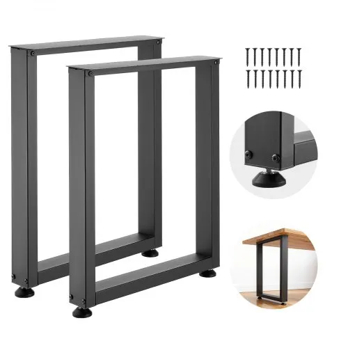 VEVOR Tischkufen aus Vierkantprofilen 2er-Set 600×750 mm, Tischuntergestell max. 1000 kg, Tischbeine, Möbelfüße, Tischgestell, Tischfüße für Schreibtische, Couchtisch, Esstische, Schwarz VEVOR Tischkufen aus Vierkantprofilen 2er-Set 600×750 mm, Tischuntergestell max. 1000 kg, Tischbeine, Möbelfüße, Tischgestell, Tischfüße für Schreibtische, Couchtisch, Esstische, Schwarz