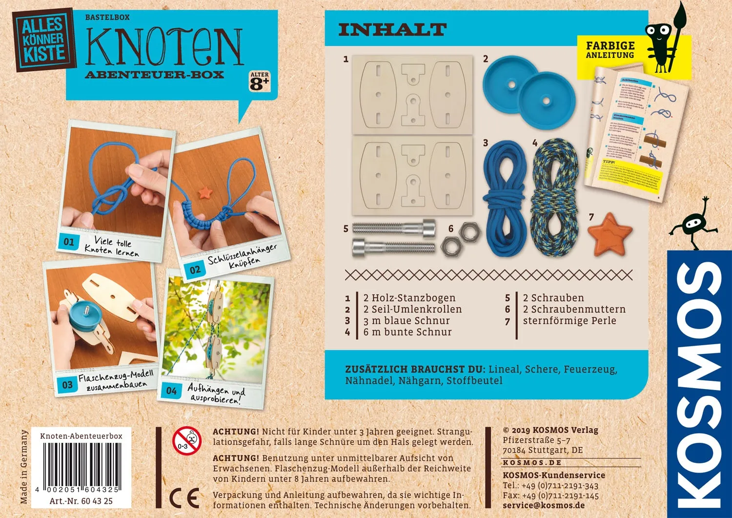 Kosmos Bastelbox Knoten Abenteuer-Box – Bild 3