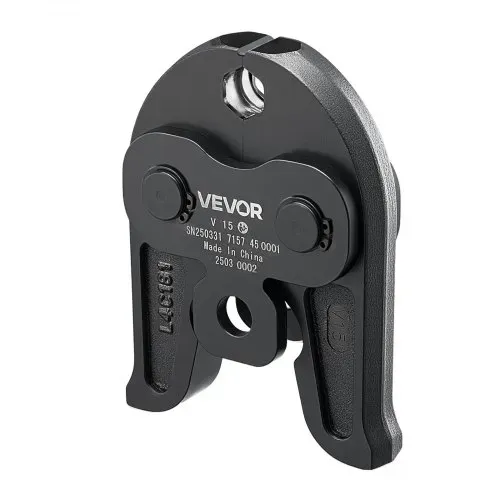 VEVOR V15 Pressbacke, 15 mm Presszange für V-Typ Edelstahlrohre, Crimpbacken aus Stahl, kompatibel mit Standard-Presswerkzeugen, Heizungs-, Lüftungs- & Klimasysteme, Gasleitungen – Bild 8