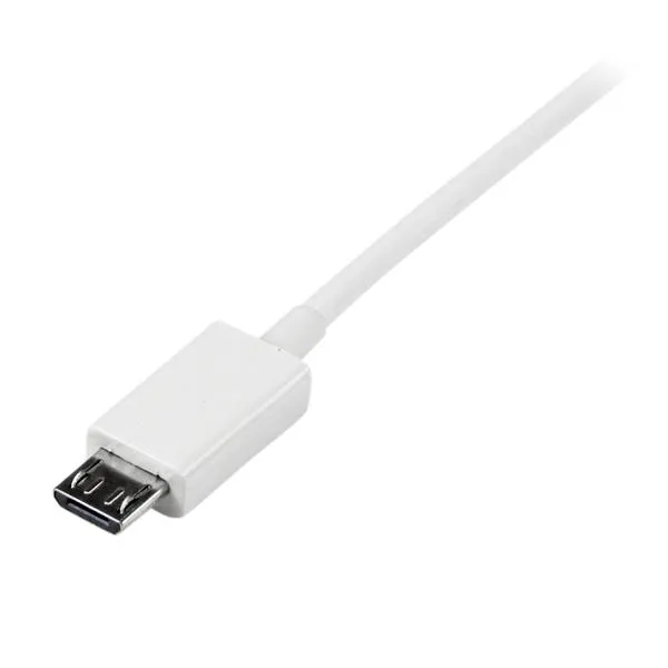 StarTech.com 2m USB 2.0 A auf Micro USB B Kabel - Weiß – Bild 3