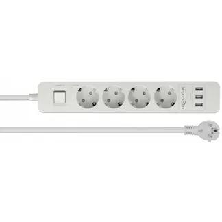 Steckdosenleiste 4-fach, 3x USB Steckdosenleiste 4-fach, 3x USB