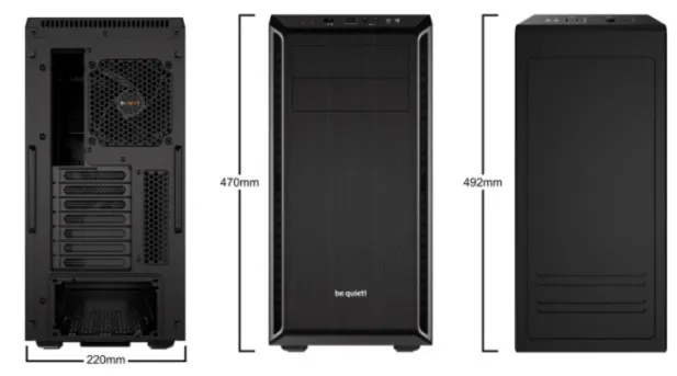 be quiet! Pure Base 600 Midi Tower Schwarz, Silber – Bild 4