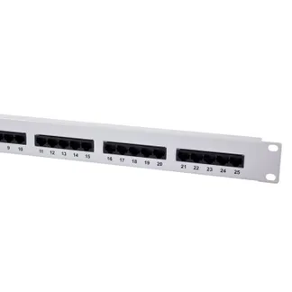 Patch Panel 25xTP, CAT3, ISDN, 19″, Lichtgrau Synergy 21, Patch Panel 25xTP, CAT3, ISDN, 19″, Lichtgrau Synergy 21,