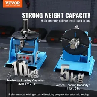 VEVOR Schweißdrehtisch 20 W Schweißpositionierer 1-12 U/min Manipulator 10 kg(Horizontal)/5 kg(vertikal) Drehtisch 0–90° Neigungswinkel K01-63 Dreibackenfutter zum Schneiden, Schleifen, Montieren VEVOR Schweißdrehtisch 20 W Schweißpositionierer 1-12 U/min Manipulator 10 kg(Horizontal)/5 kg(vertikal) Drehtisch 0–90° Neigungswinkel K01-63 Dreibackenfutter zum Schneiden, Schleifen, Montieren