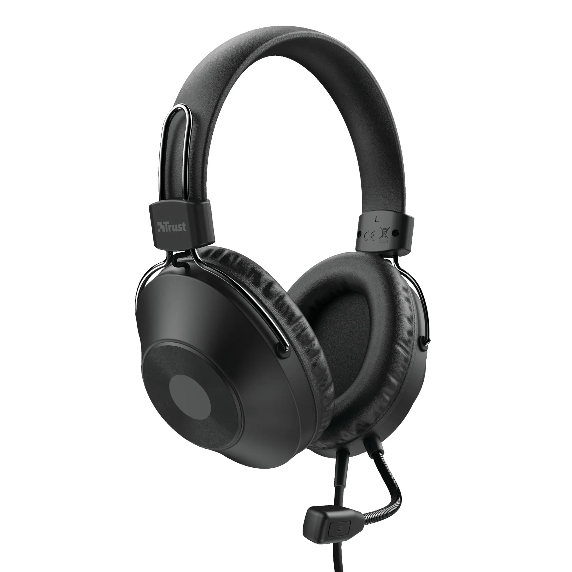 Trust HS-250 Kopfhörer Kabelgebunden Kopfband Anrufe/Musik Schwarz – Bild 2