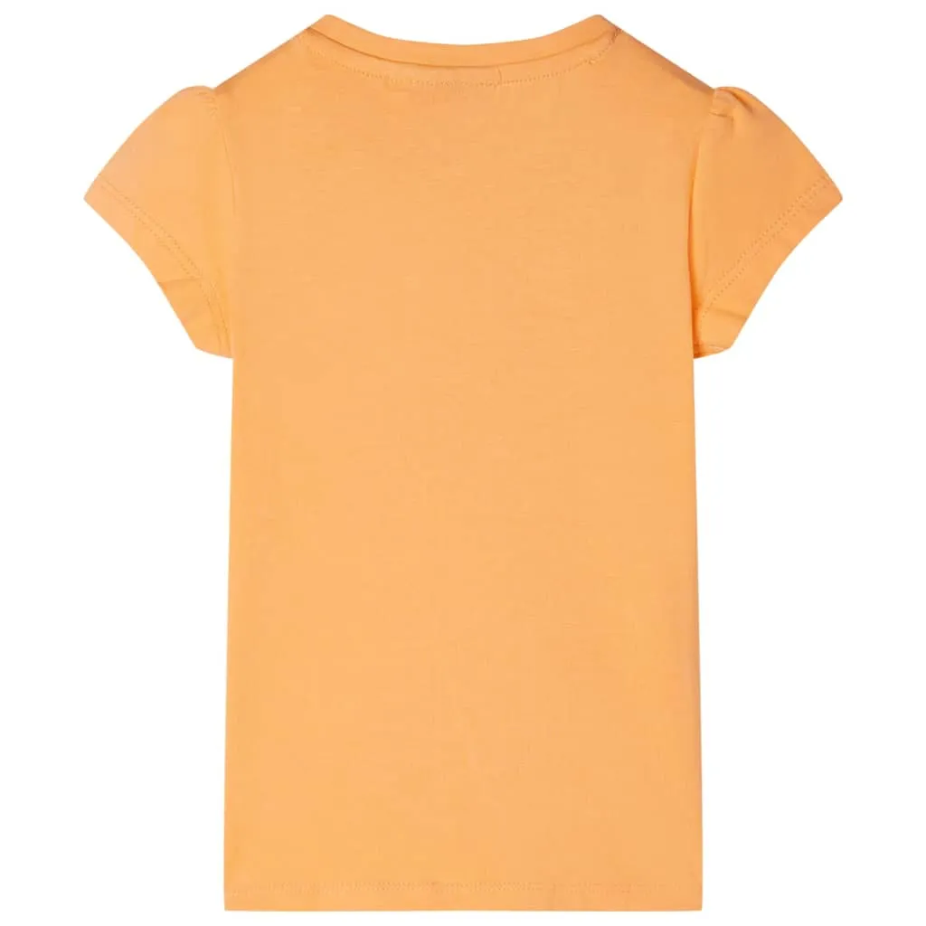 vidaXL Kinder-T-Shirt Hellorange 104 – Bild 2