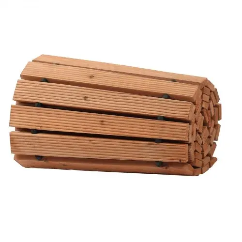 VEVOR Rollweg Gartenweg 253x43 cm, Ausrollbarer Holzweg, Gehweg aus Zedernholz mit Drahtseilverbindung, Holztritt, Gartentritt, dekorative Trittplatten für die Strandpromenade, Hinterhof, Terrasse – Bild 8