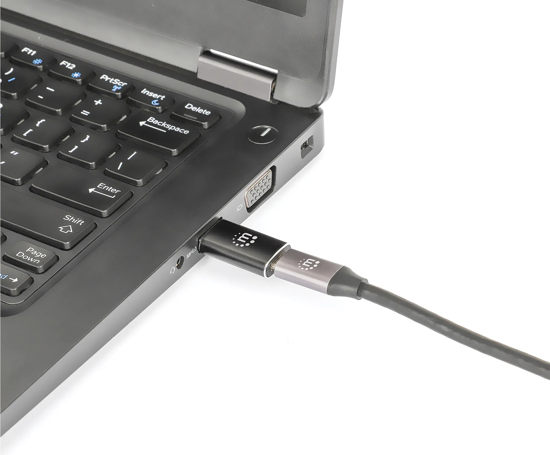 Manhattan 153980 Kabeladapter USB A USB C Schwarz – Bild 5