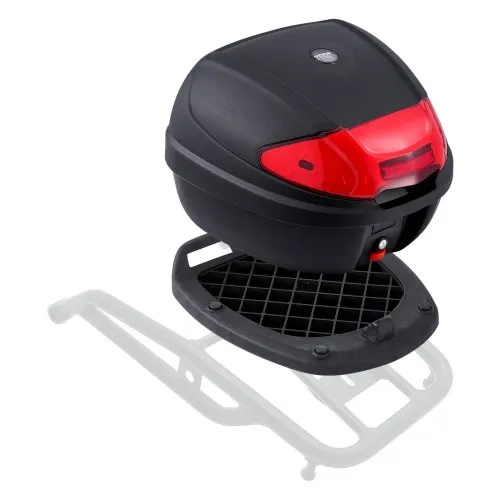 VEVOR Motorrad-Topcase Motorradkoffer 38 L Heckbox aus PP-Material mit reflektierendem Panel, wasserdichte & abnehmbare Motorrad-Topbox mit Mehrlochboden Helmkoffer (415 x 395 x 305 mm) VEVOR Motorrad-Topcase Motorradkoffer 38 L Heckbox aus PP-Material mit reflektierendem Panel, wasserdichte & abnehmbare Motorrad-Topbox mit Mehrlochboden Helmkoffer (415 x 395 x 305 mm)