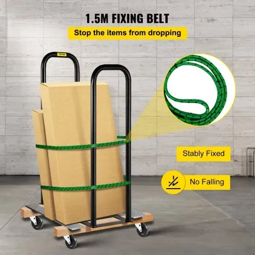 VEVOR Dolly-Konverter, 33 cm Breite x 97 cm Höhe, Stahl-Konverterarme, 137 kg Kapazität, Transportwagen, Panel-Dolly-Handhabungsausrüstung – Bild 5