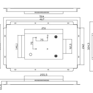 ALLNET Touch Display Tablet 18 Zoll zbh. Wandmontage Einbaurahmen für Unterputz/Hohlraum aufliegend ALLNET Touch Display Tablet 18 Zoll zbh. Wandmontage Einbaurahmen für Unterputz/Hohlraum aufliegend