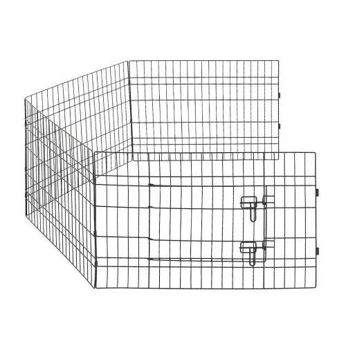 VEVOR Welpenauslauf Welpenlaufstall Hundeauslauf 61cm 4-tlg. mit Bodenmatte, Spielplatz für Kleine Hunde Katzen & Andere Kleintiere Faltbar Durch die Verschiedenen Formen Vielfältig Einsetzbar – Bild 10