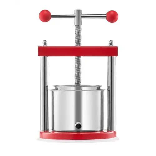 VEVOR Obstweinpresse Obstmühle Apfelmühle (6 L) mit 2 Edelstahlfässer, manueller Entsafter, Apfelweinpresse Apfelpresse Traubenpresse Olivenölpresse Saftpresse mit T-Griff für Küche Zuhause – Bild 8