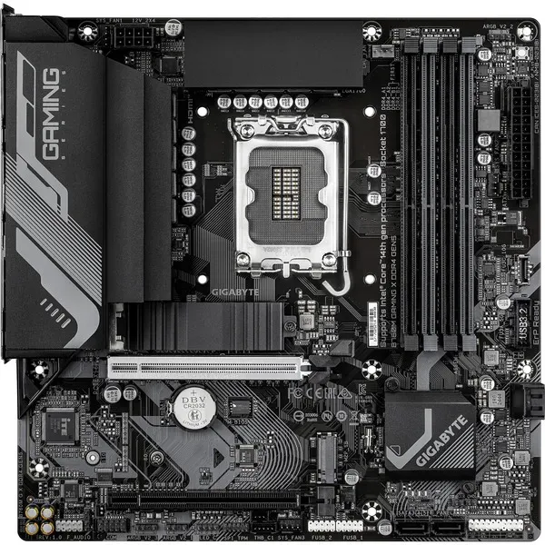 GIGABYTE B760M GAMING X DDR4 GEN5 Mainboard – Unterstützt Intel Core Prozessoren der 14. Generation, 8+1+1 Phasen VRM, bis zu 3200 MHz DDR4, 2 x PCIe 4.0 M.2, 2.5 GbE LAN, USB 3.2 Gen 1 – Bild 3