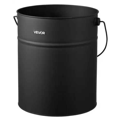 VEVOR Ascheeimer mit Deckel, 4 tlg. Set, inkl. Kohleeimer Schaufel, Besen & Handschuhen, Kaminkohleeimer & Aschedose aus Metall, 15 L Fassungsvermögen für Kamine, Feuerstellen, Holzöfen – Bild 9