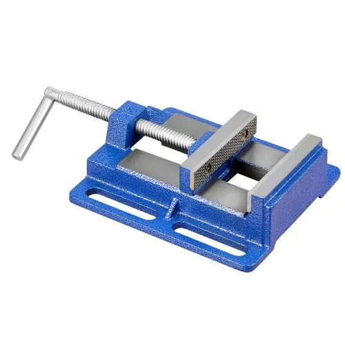 VEVOR Maschinenschraubstock, 15,24 cm Backenbreite, Bohrmaschinen-Schraubstock, Gusseisenkonstruktion, Werkbankschraubstock, für Holzbearbeitung, Metallbearbeitung, Bohren & Schneiden – Bild 8