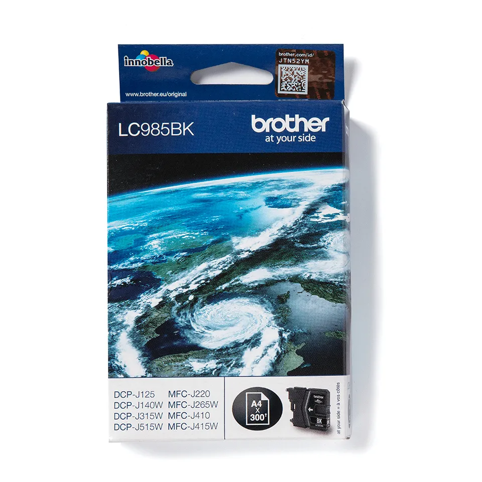 Brother LC985BK Druckerpatrone 1 Stück(e) Original Schwarz Brother LC985BK Druckerpatrone 1 Stück(e) Original Schwarz