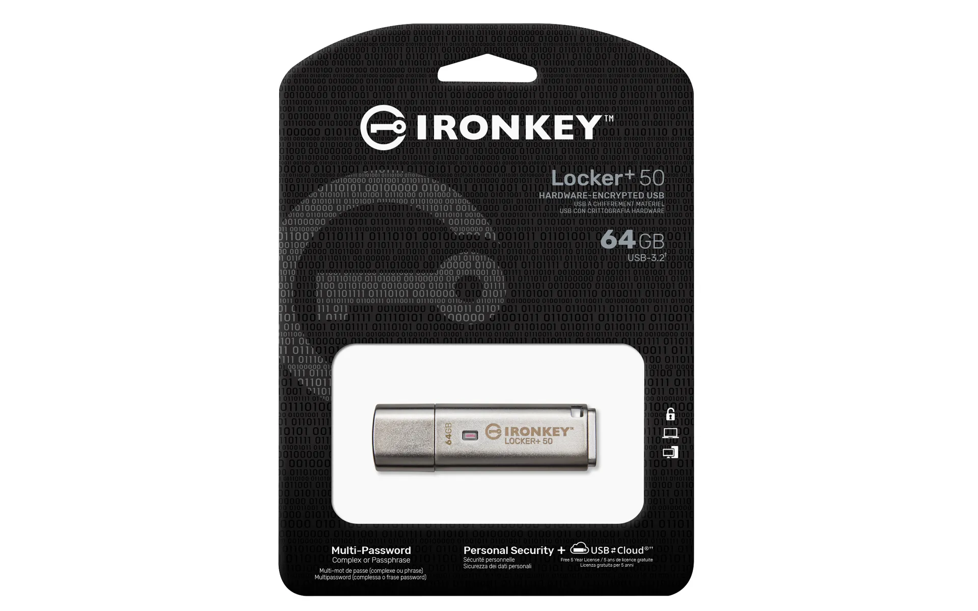 Kingston Technology IronKey 64GB IKLP50 AES USB, w/256bit Encryption – Bild 3