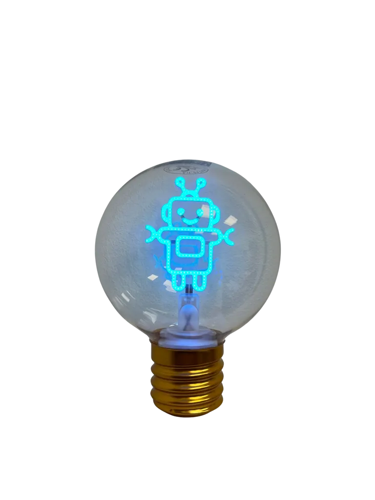 Synergy 21 LED Retrofit E40 Deko Bulb G95-Robot Aufladbar Synergy 21 LED Retrofit E40 Deko Bulb G95-Robot Aufladbar